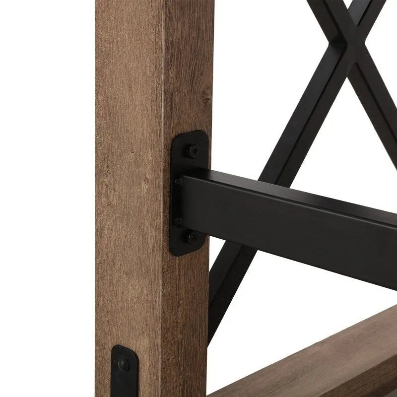 Bureau avec pieds en X et tiroir intégré