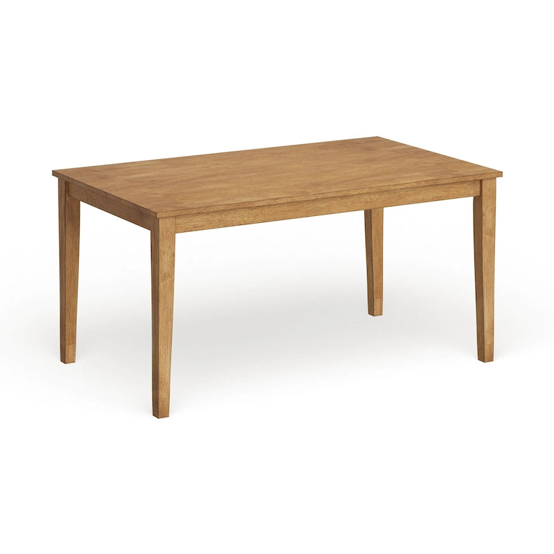 Table à manger rectangulaire de 60 pouces avec finition grain de bois