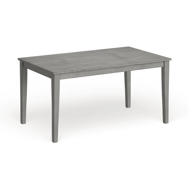 Table à manger rectangulaire de 60 pouces avec finition grain de bois
