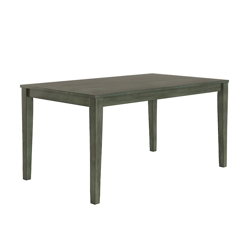 Table à manger rectangulaire de 60 pouces avec finition grain de bois