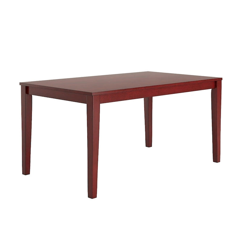 Table à manger rectangulaire de 60 pouces avec finition grain de bois