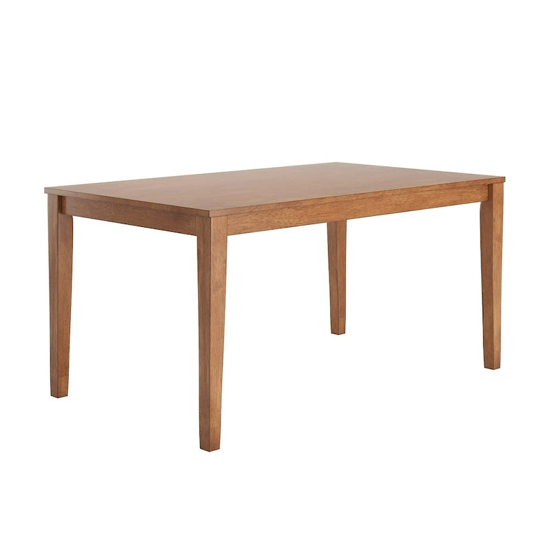 Table à manger rectangulaire de 60 pouces avec finition grain de bois