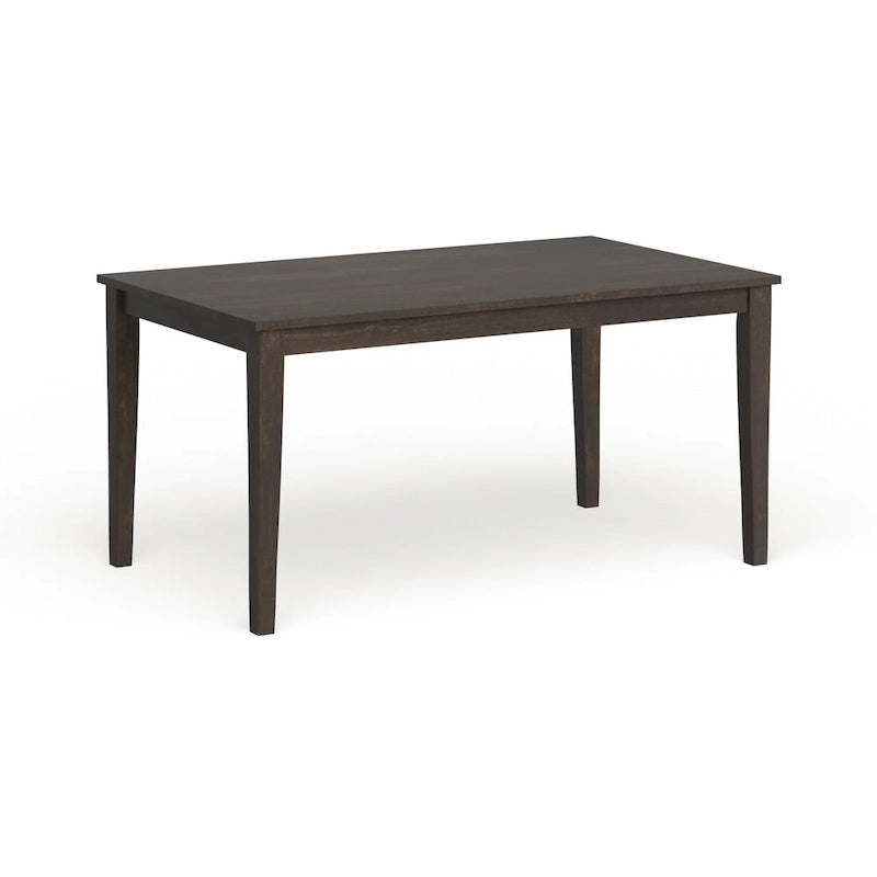 Table à manger rectangulaire de 60 pouces avec finition grain de bois