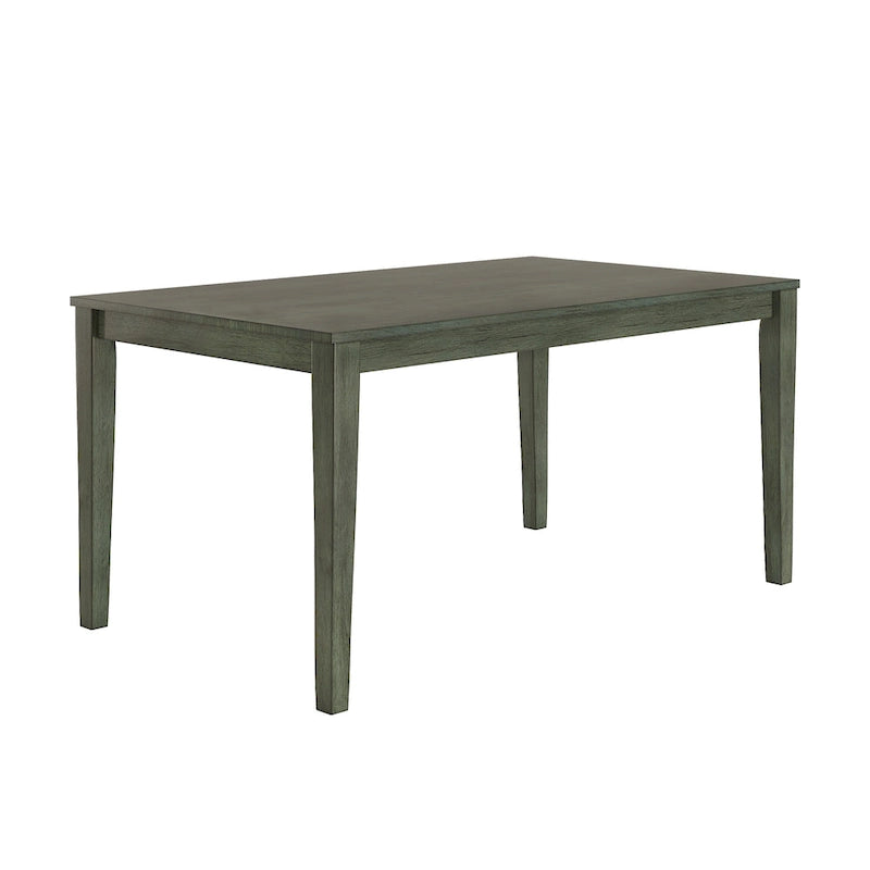 Table à manger rectangulaire de 60 pouces avec finition grain de bois