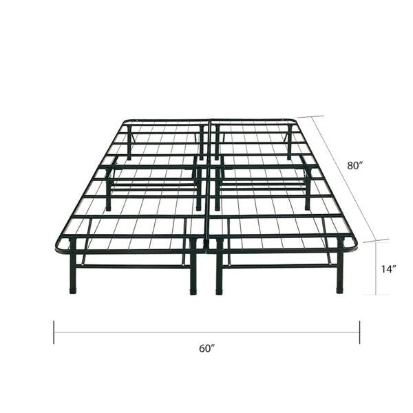 Cadre de lit plateforme en acier robuste – California King