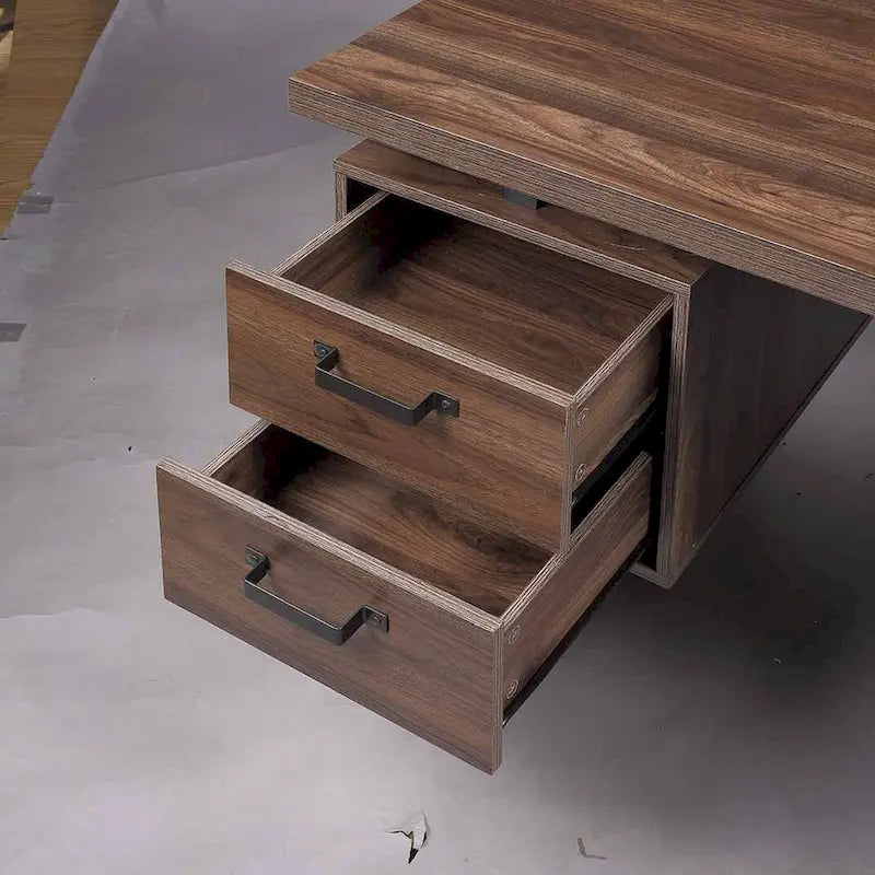 Bureau à domicile avec tiroir classeur et tiroirs de rangement