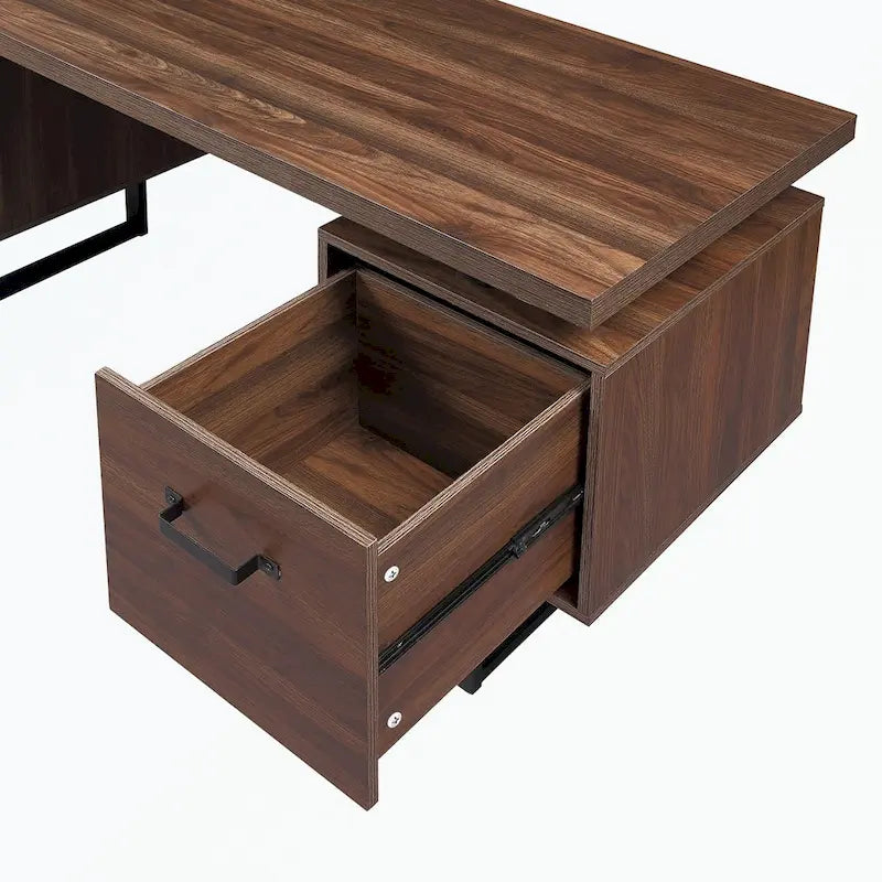 Bureau à domicile avec tiroir classeur et tiroirs de rangement