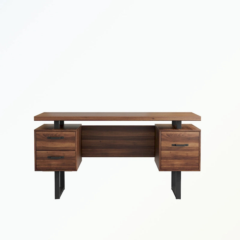 Bureau à domicile avec tiroir classeur et tiroirs de rangement