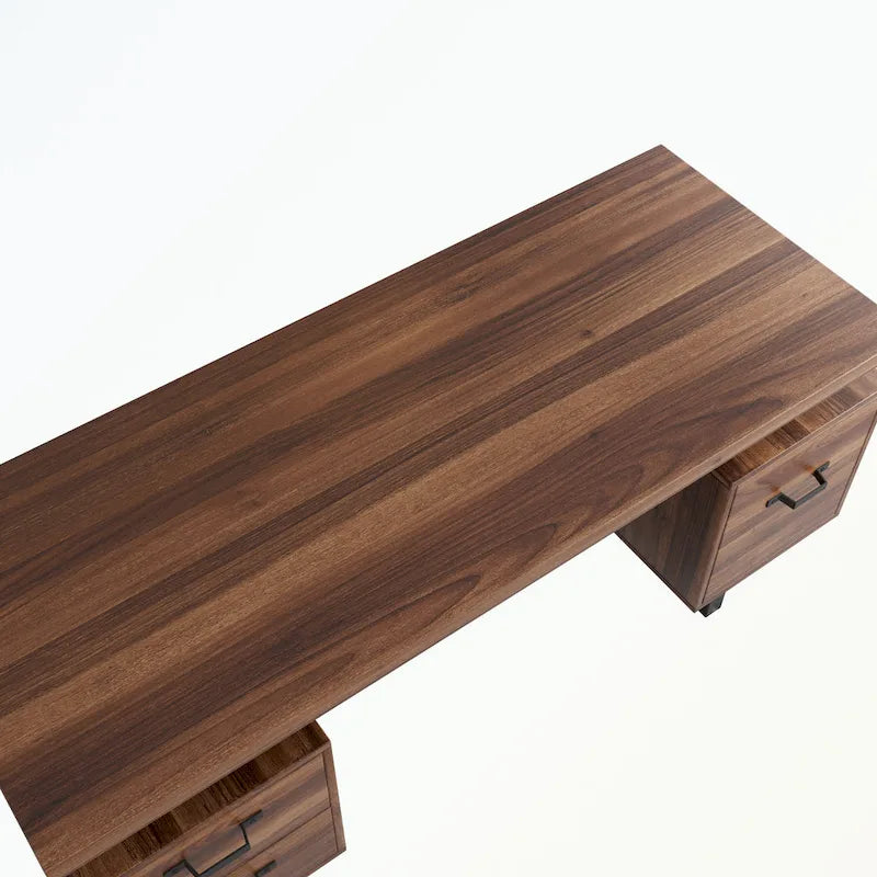 Bureau à domicile avec tiroir classeur et tiroirs de rangement