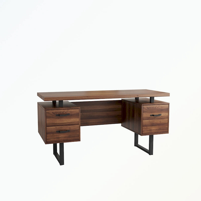 Bureau à domicile avec tiroir classeur et tiroirs de rangement