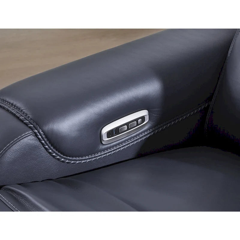 Canapé inclinable électrique avec mécanisme zéro gravité, appuis-tête réglables et chargement USB-C