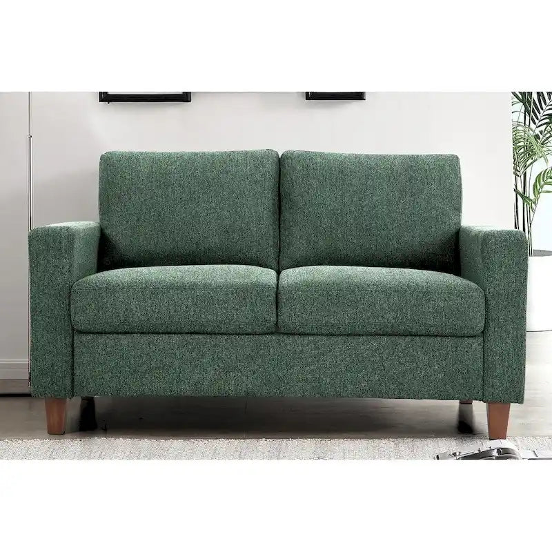 Causeuse Mid-Century Moderne avec Coussins de Dossier Réversibles