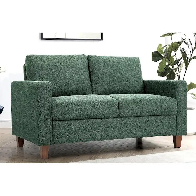 Causeuse Mid-Century Moderne avec Coussins de Dossier Réversibles