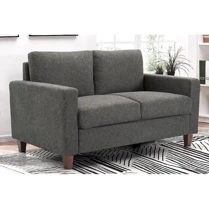 Causeuse Mid-Century Moderne avec Coussins de Dossier Réversibles