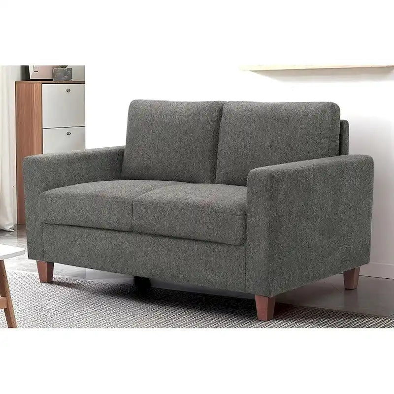 Causeuse Mid-Century Moderne avec Coussins de Dossier Réversibles