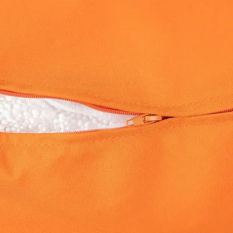 Pouf Ottomane Intérieur/Extérieur avec Tissu Oléfine Imperméable et Remplissage en Billes Rechargeable