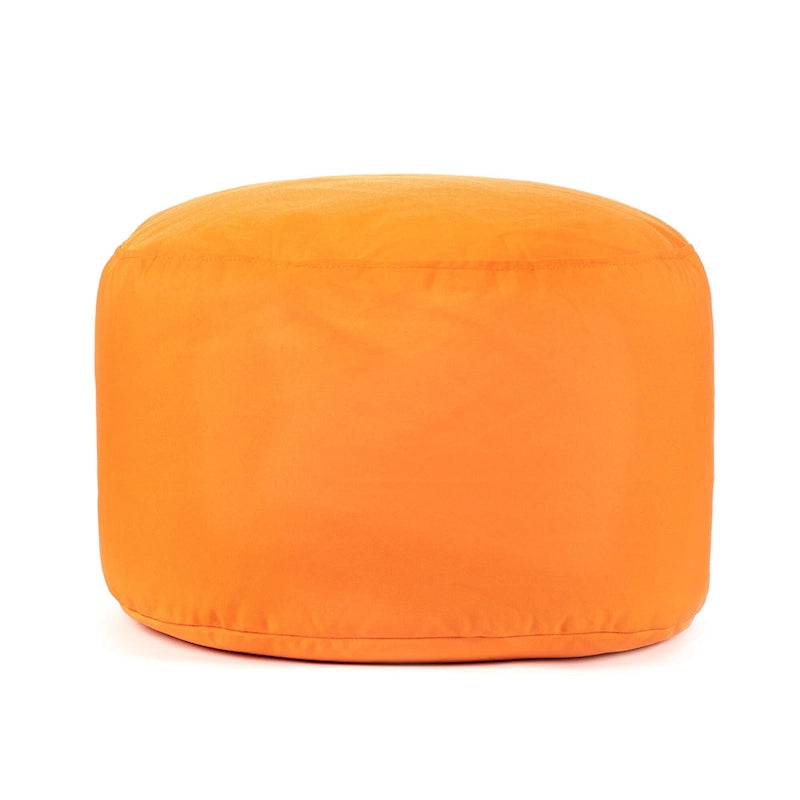 Pouf Ottomane Intérieur/Extérieur avec Tissu Oléfine Imperméable et Remplissage en Billes Rechargeable