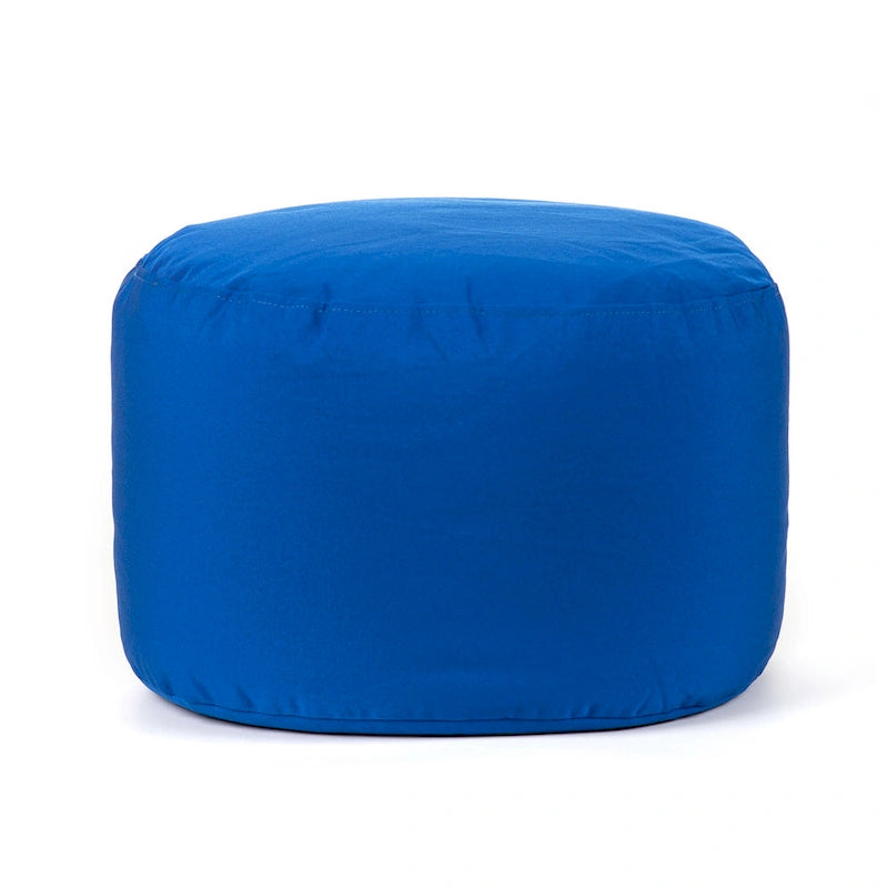 Pouf Ottomane Intérieur/Extérieur avec Tissu Oléfine Imperméable et Remplissage en Billes Rechargeable