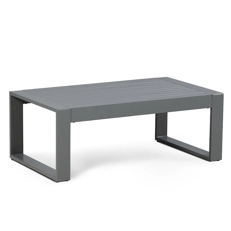 Table basse d'extérieur en aluminium