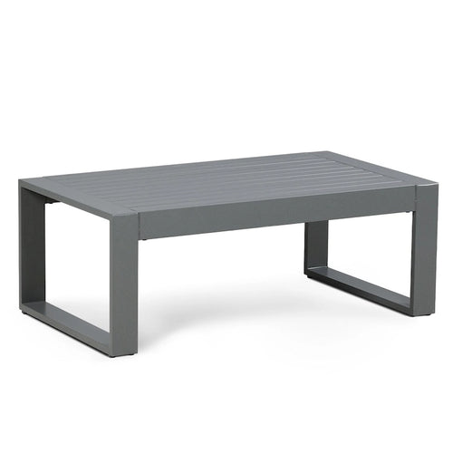 Table basse d'extérieur en aluminium