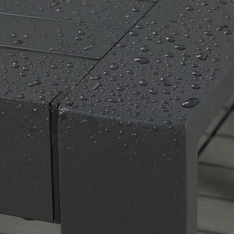 Table basse d'extérieur en aluminium